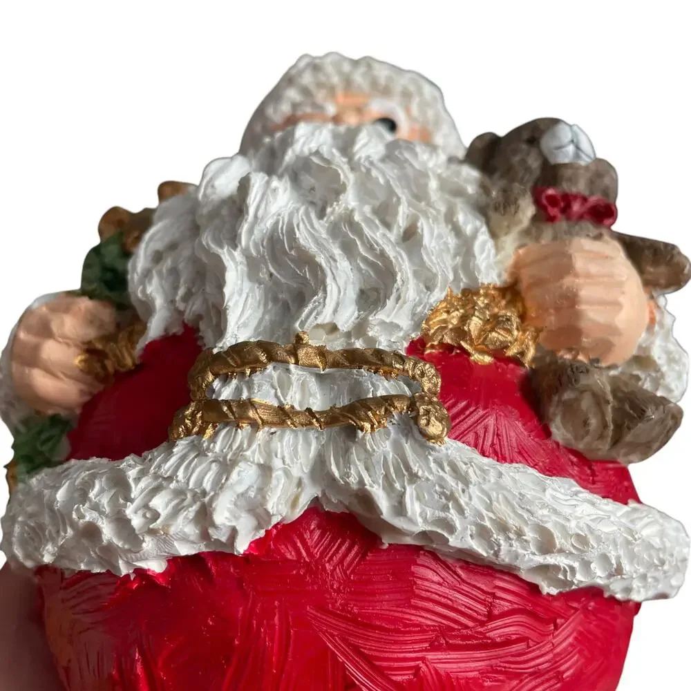 Pier 1 Santa Claus Figure Resin(?) Round Retired Christmas Collectible 6